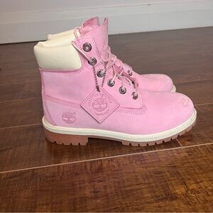 Pink Timberland Boots
